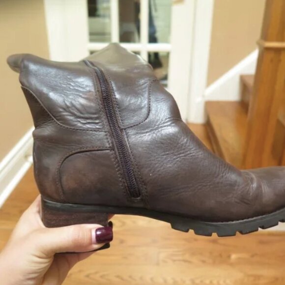 Naturalizer Tall Brown Genuine Leather Boots - Picture 4 of 16